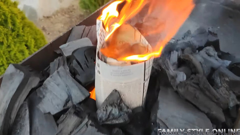 Как разжечь угли для шашлыка