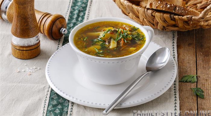 Грибной суп из сушеных грибов: рецепт